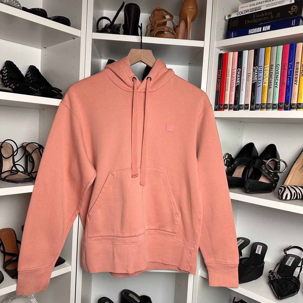 Acne Studios Ferris Face Dusty Pink Hoodie